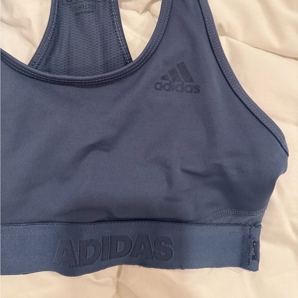 Adidas Women's Dark Blue Alphaskin Sports Bra